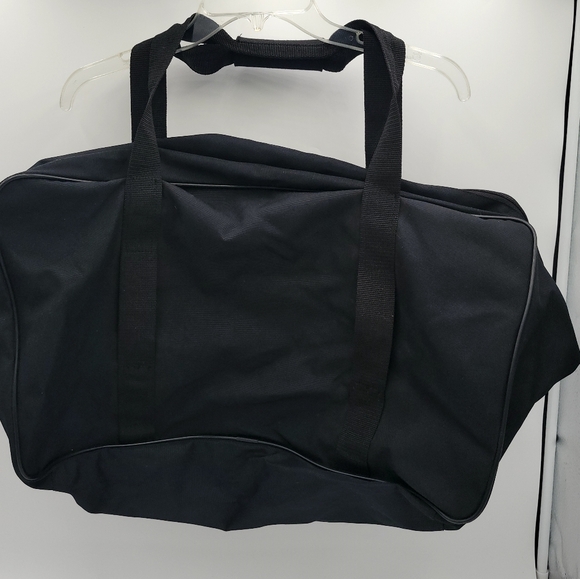 Harley Davidson Large Canvas Duffle Bag All Black w Patch Approximately 22x9x11 - Picture 8 of 10